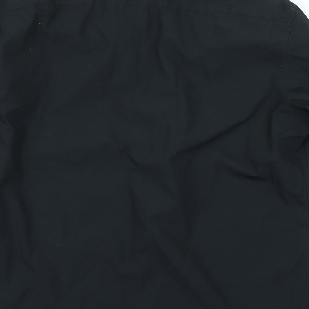 F&F Mens Black    Dress Shirt Size 16