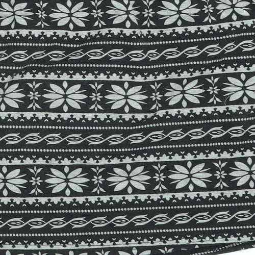 Young Dimension Girls Black Geometric  Mini Skirt Size 9-10 Years