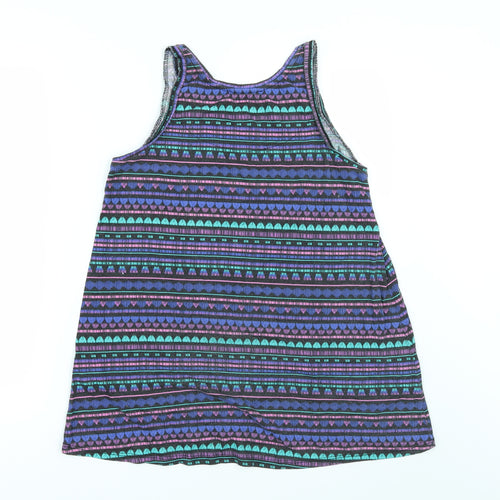 Primark Womens Multicoloured Geometric  Basic T-Shirt Size 6
