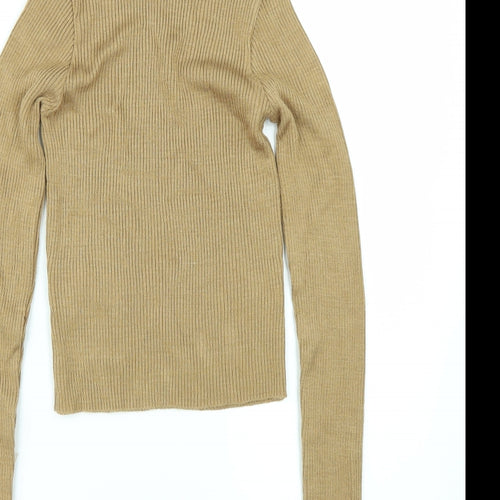 Miss Selfridge Womens Beige   Pullover Jumper Size 8