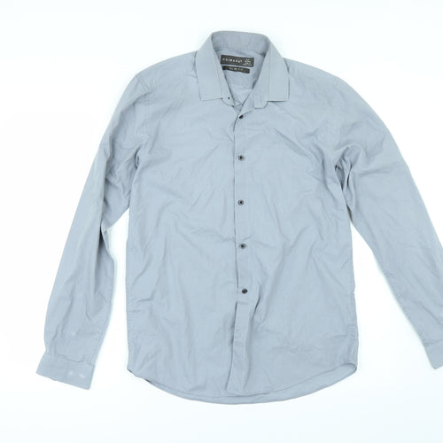 Primark Mens Grey    Button-Up Size 15.5