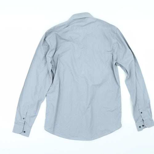 Primark Mens Grey    Button-Up Size 15.5
