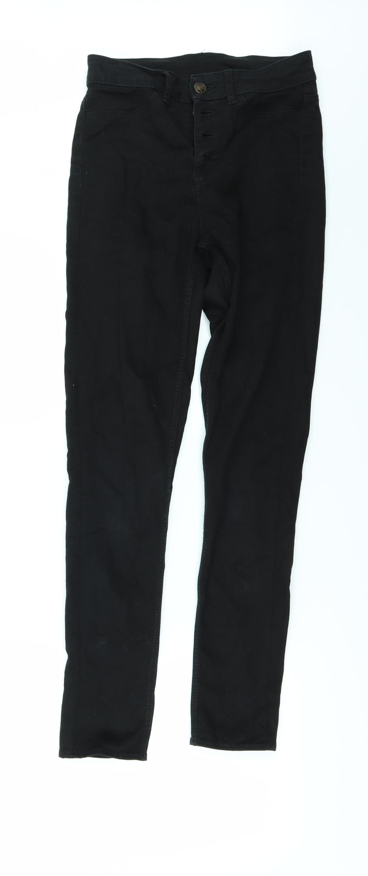 H&M Womens Black  Denim Skinny Jeans Size 8 L28 in