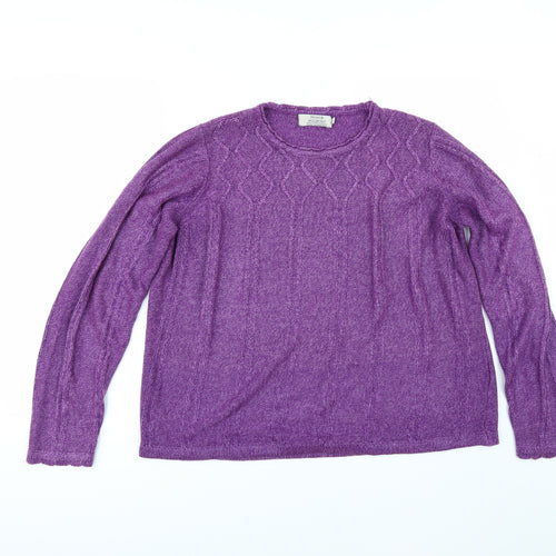 EWM Womens Purple   Pullover Jumper Size M