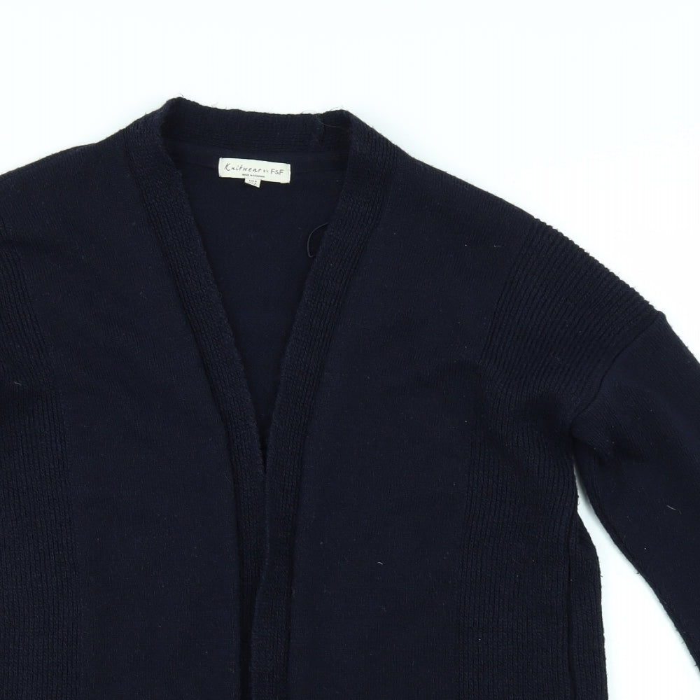 F&F Womens Blue   Cardigan Jumper Size 8