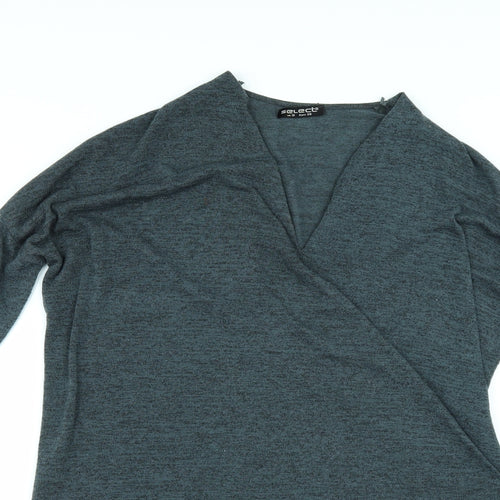 Select Womens Blue   Pullover Jumper Size 10  - Shaped hem