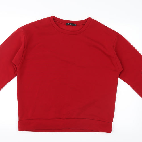 Eight paris Womens Red   Pullover Jumper Size M