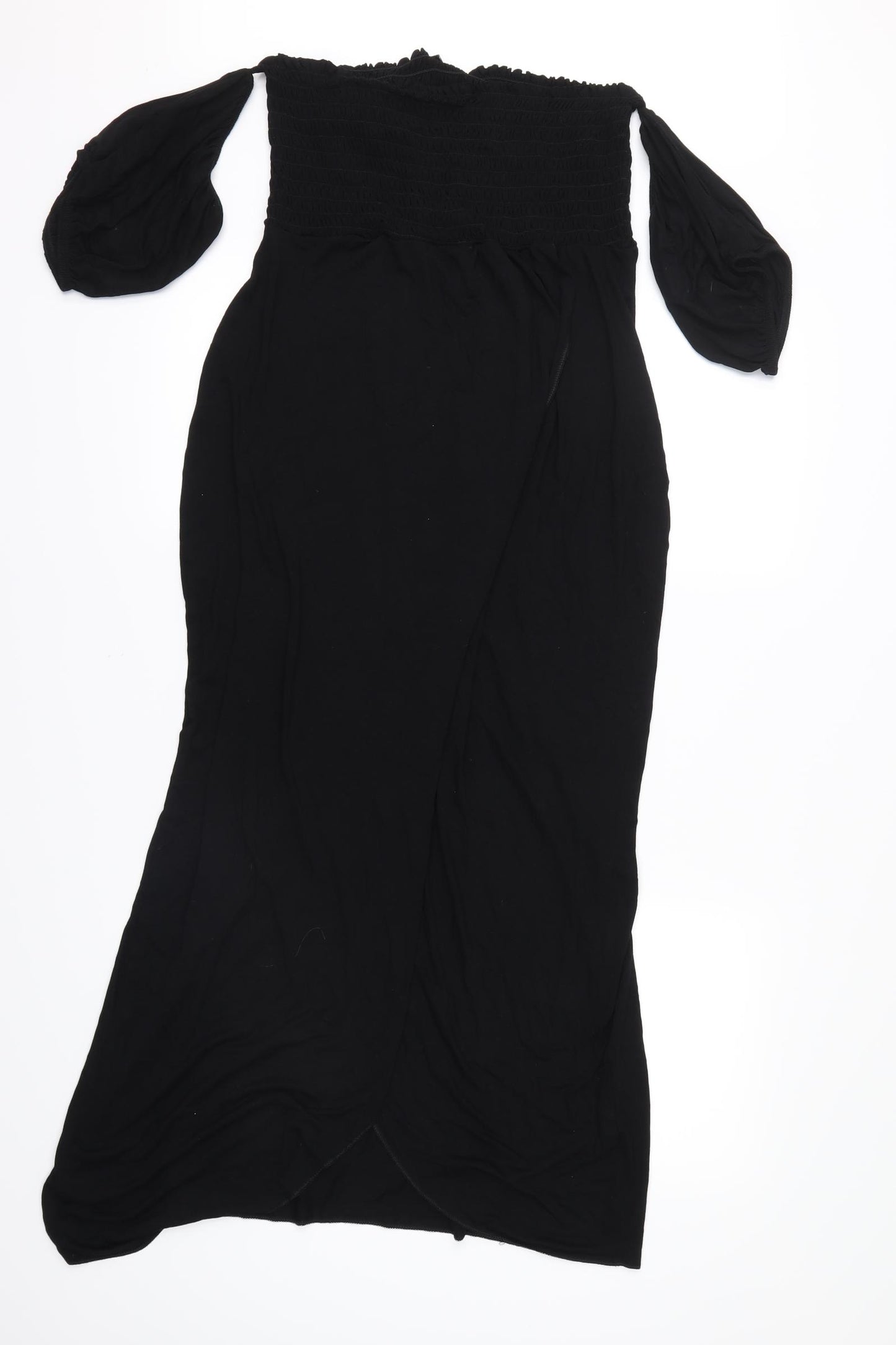 Boohoo Womens Black   Shirt Dress  Size 16  - Slit at front