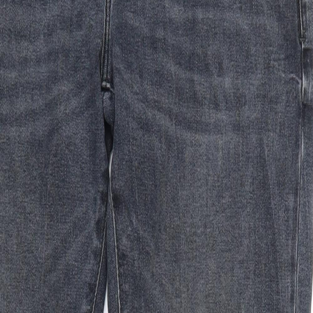 River Island Mens Grey  Denim Skinny Jeans Size 32 in L28 in