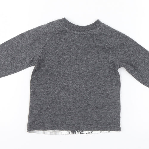 George Boys Grey Geometric  Basic T-Shirt Size 3-6 Months