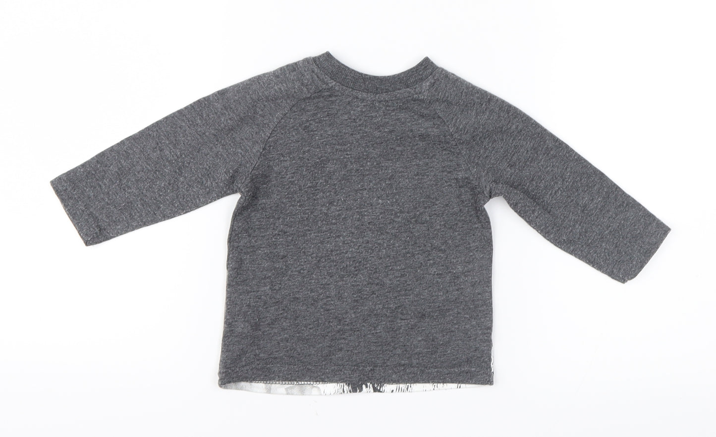 George Boys Grey Geometric  Basic T-Shirt Size 3-6 Months