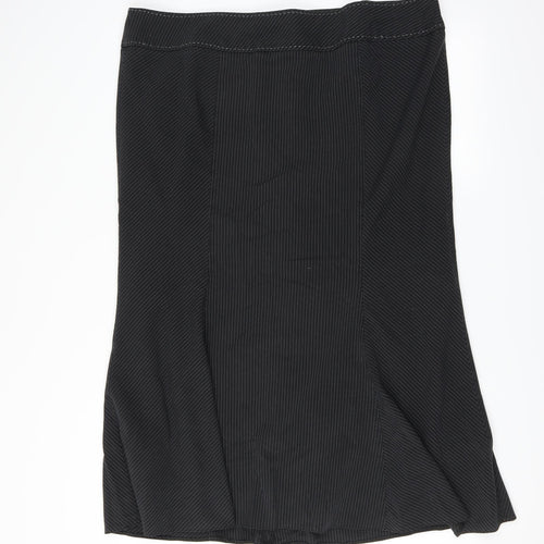 Evans Womens Black Striped  Trumpet Skirt Size 20