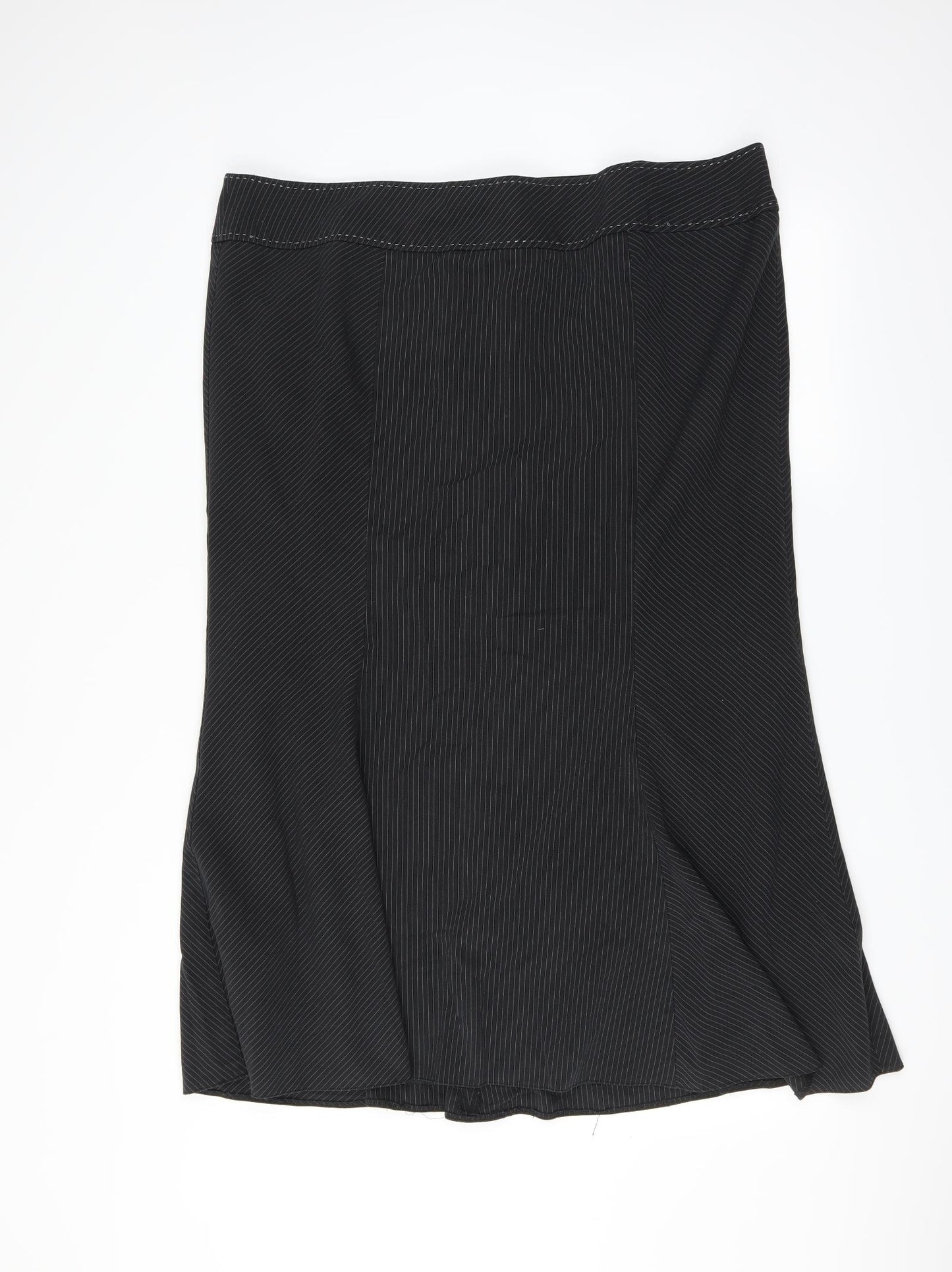 Evans Womens Black Striped  Trumpet Skirt Size 20