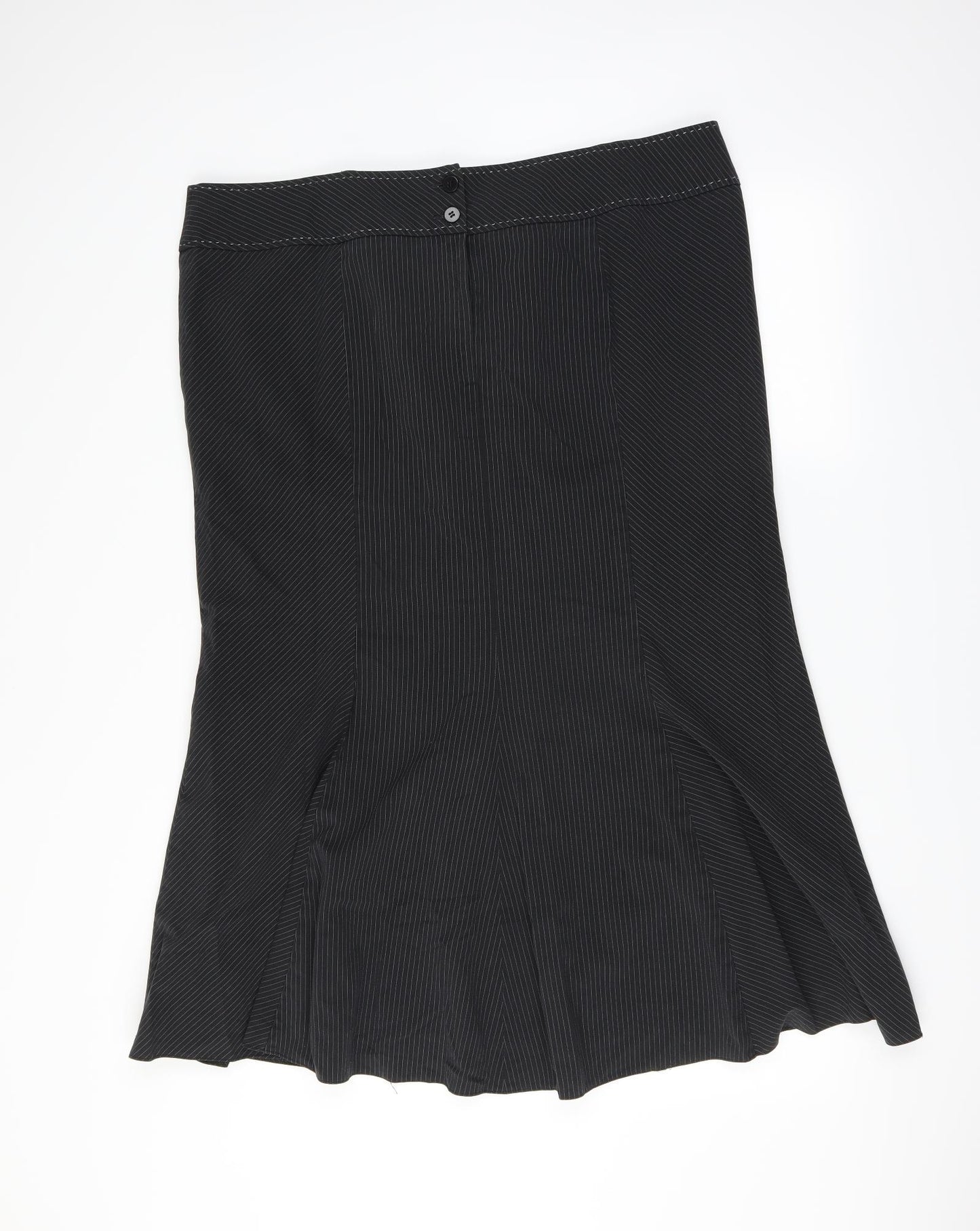 Evans Womens Black Striped  Trumpet Skirt Size 20