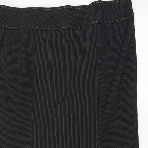 Evans Womens Black Striped  Trumpet Skirt Size 20