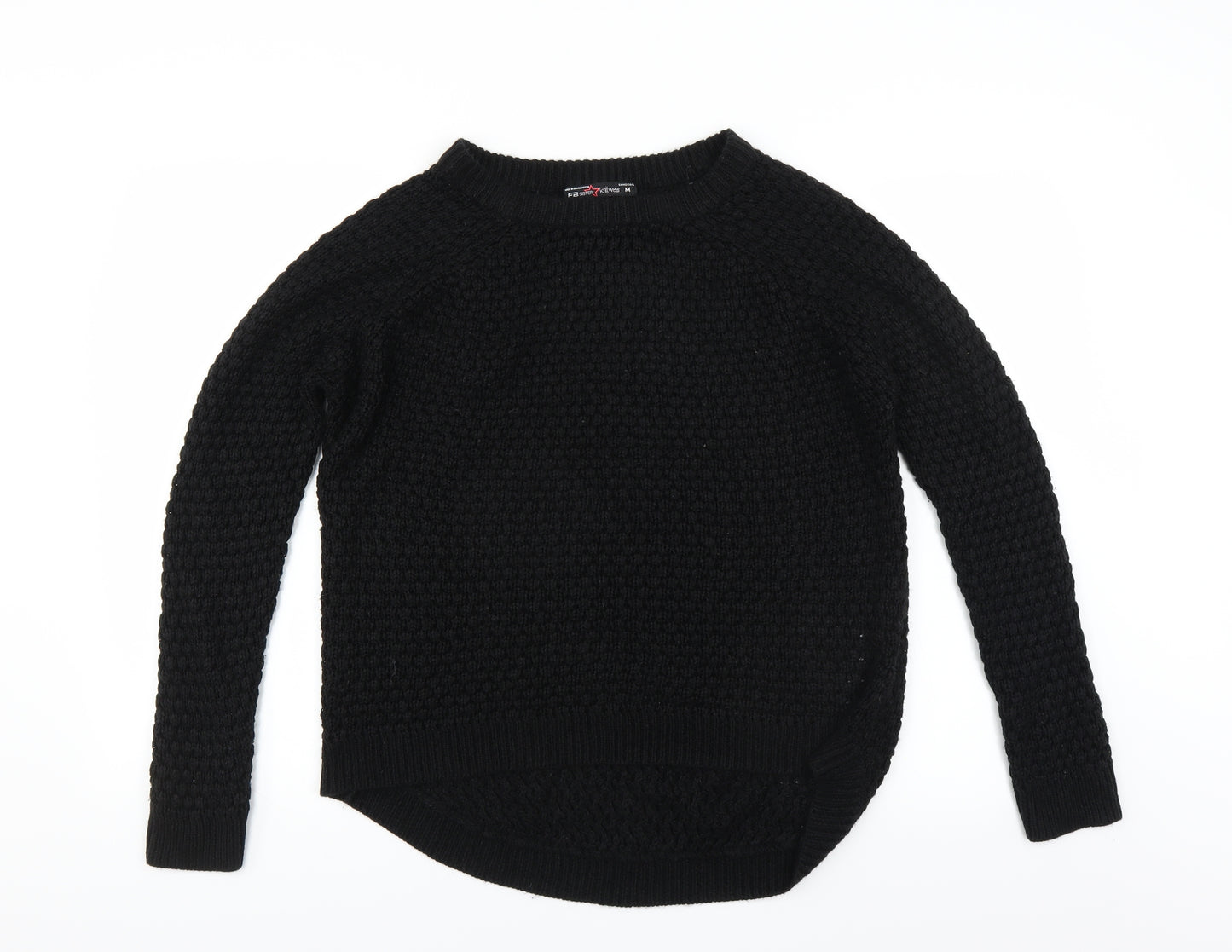FB Sister Knitwear Womens Black   Pullover Jumper Size M