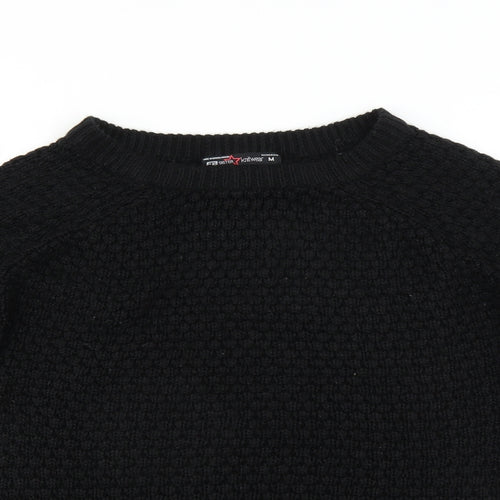 FB Sister Knitwear Womens Black   Pullover Jumper Size M