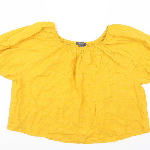 Primark Womens Yellow   Basic Blouse Size 12
