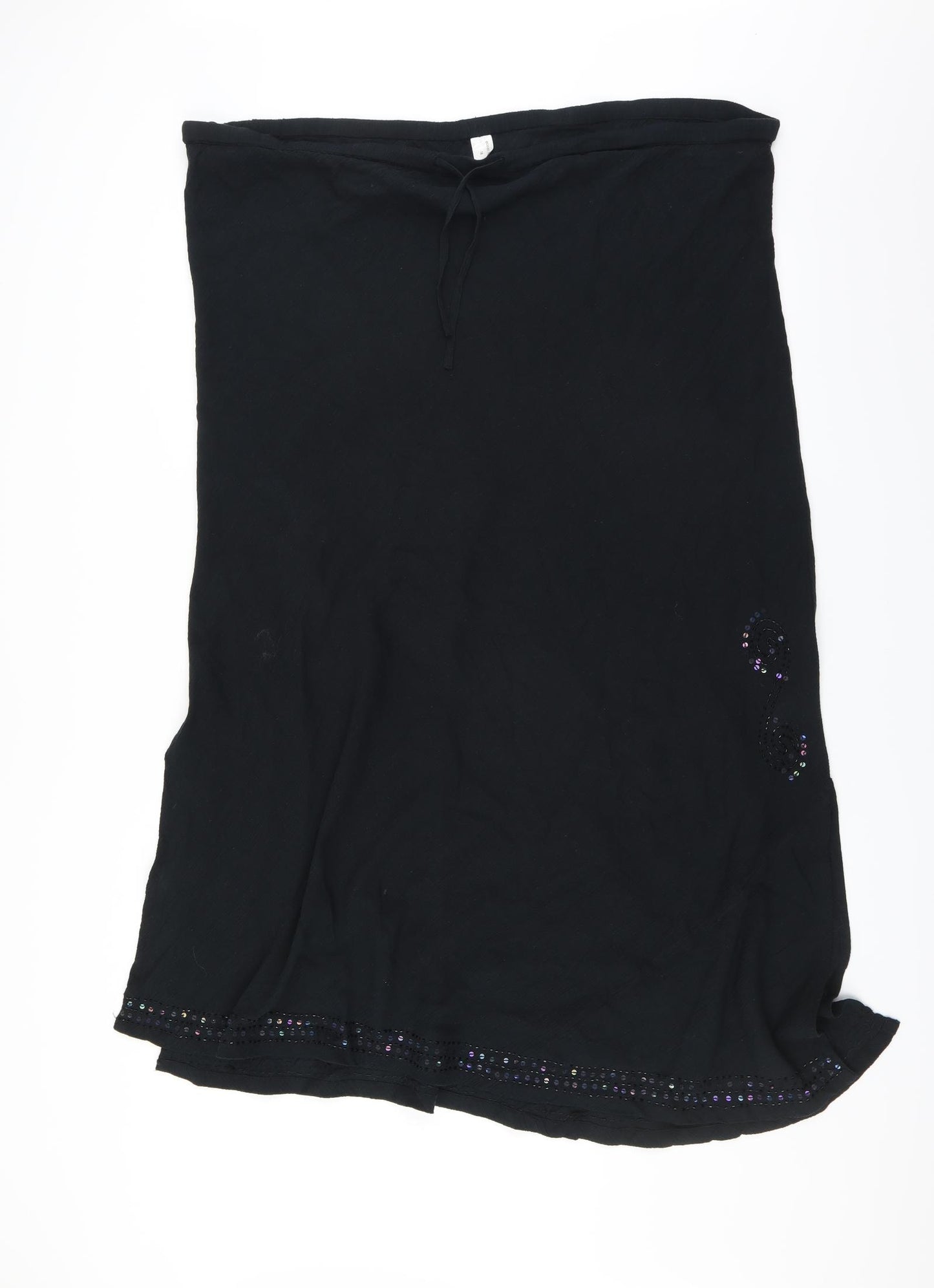 Ocean Club Womens Black   Maxi Skirt Size 18