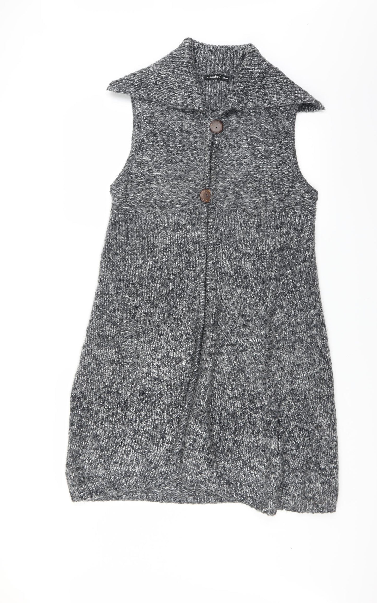 Primark Womens Grey   Cardigan Jumper Size 16