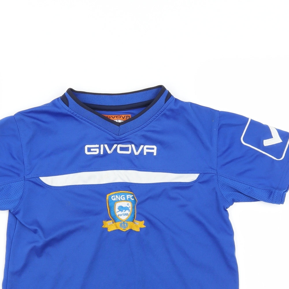Givova Boys Blue   Basic T-Shirt Size 2XS