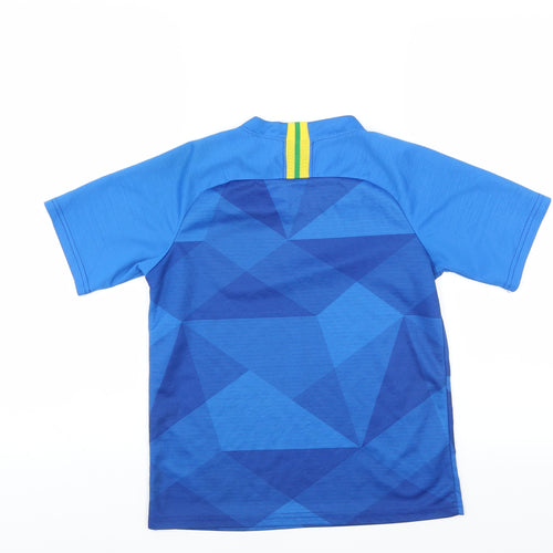 Preworn Boys Blue Geometric  Basic T-Shirt