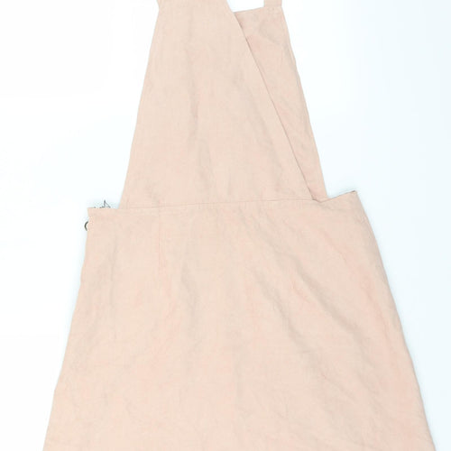 Primark Womens Pink   Pinafore/Dungaree Dress  Size 8