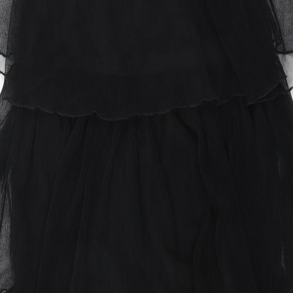 Primark Womens Black   Maxi Skirt Size 6  - tiered skirt