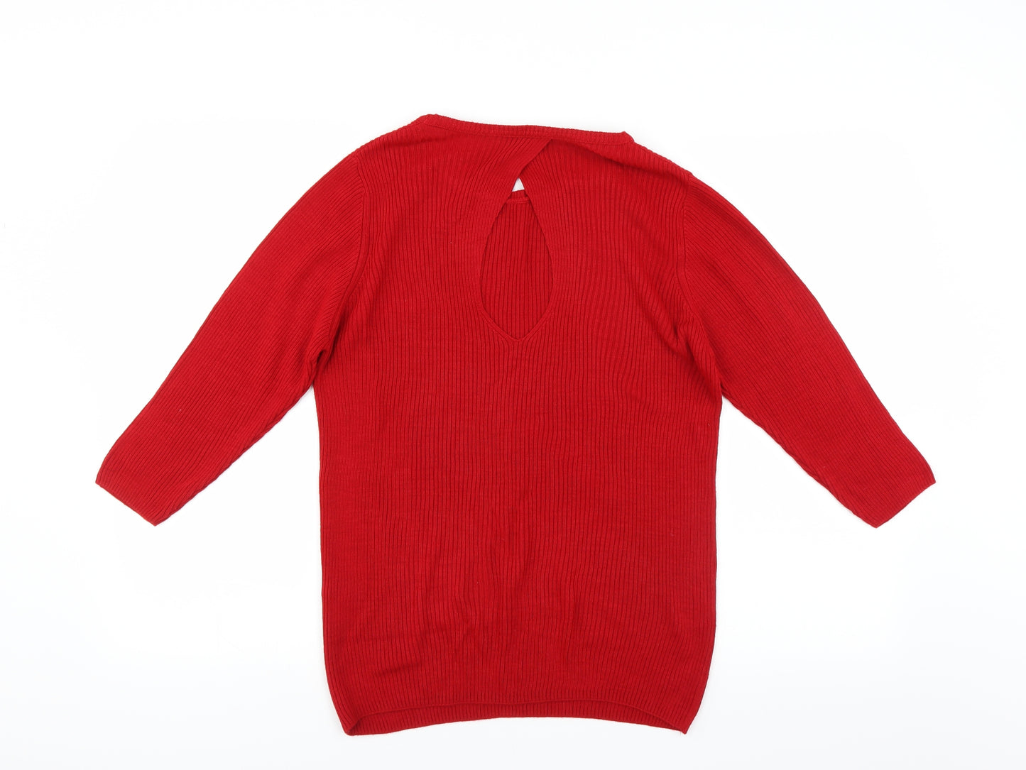 George Womens Red   Pullover Jumper Size 14