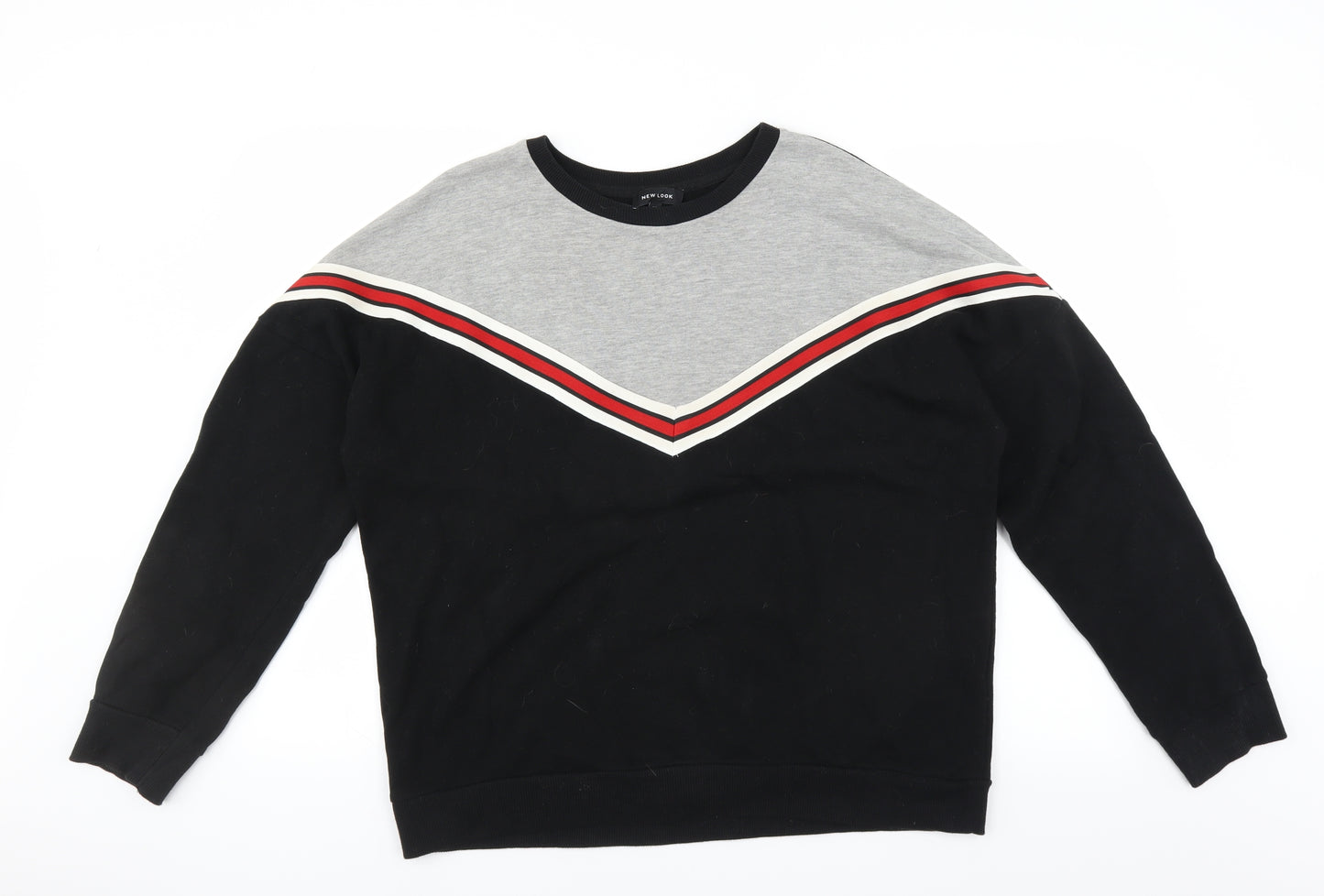 New Look Womens Black   Pullover Sweatshirt Size 16