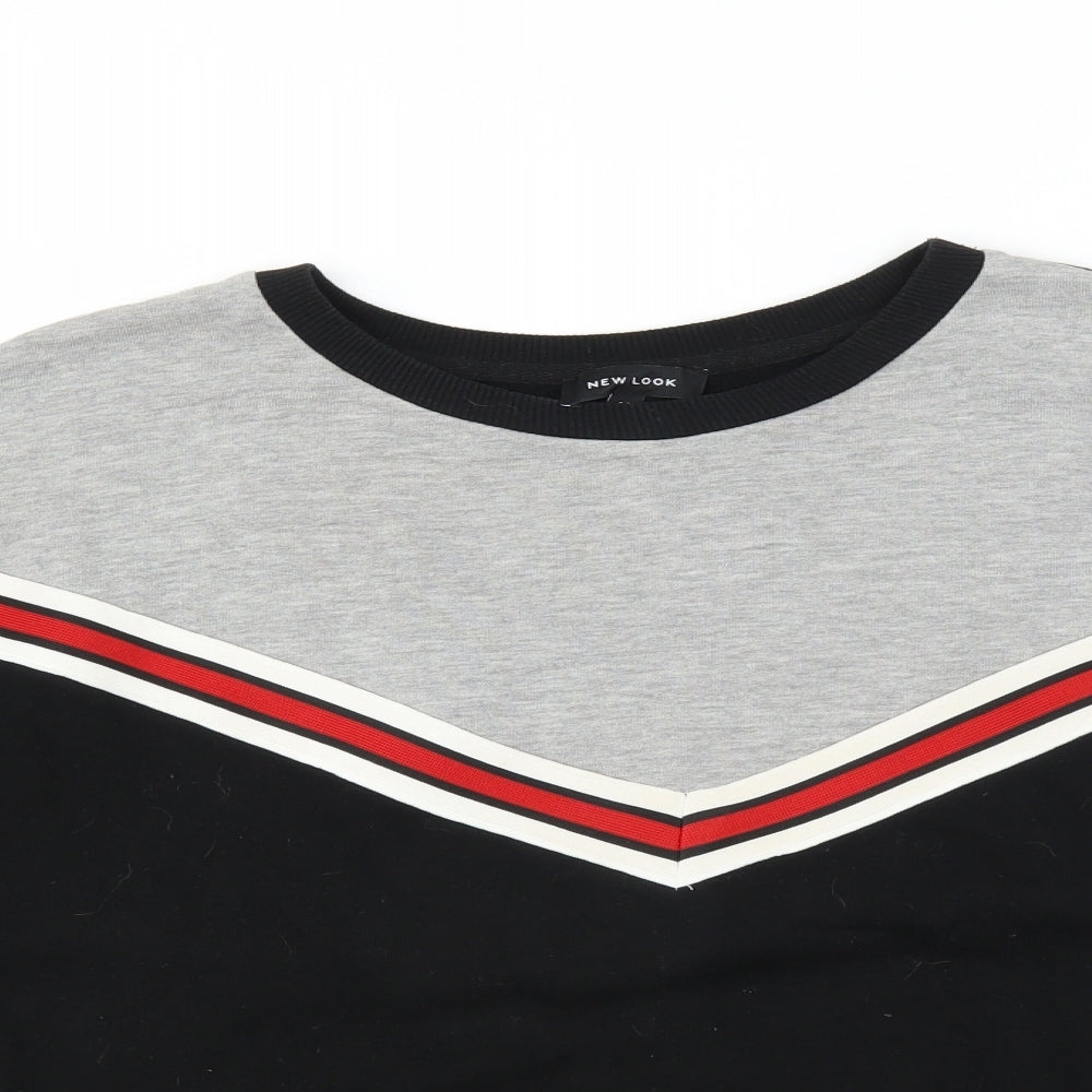 New Look Womens Black   Pullover Sweatshirt Size 16