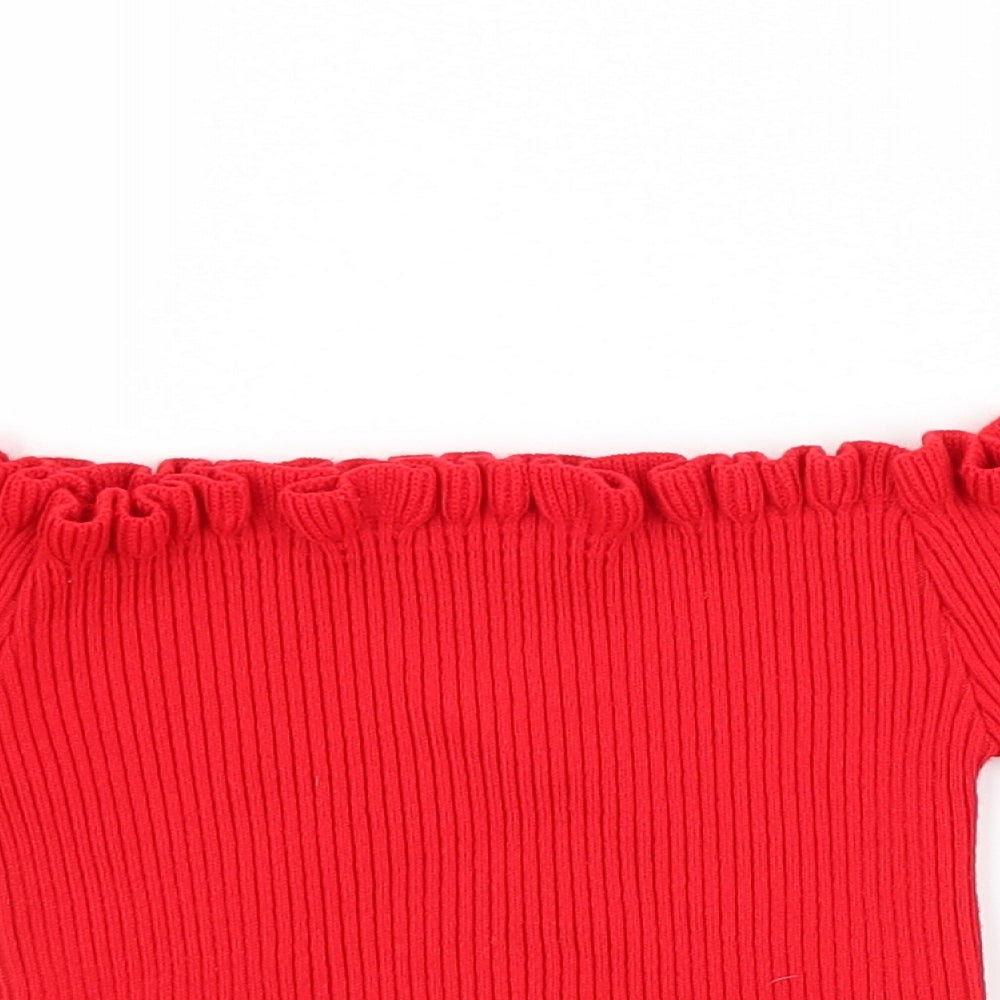 New Look Girls Red   Pullover Jumper Size 14 Years  - crop top