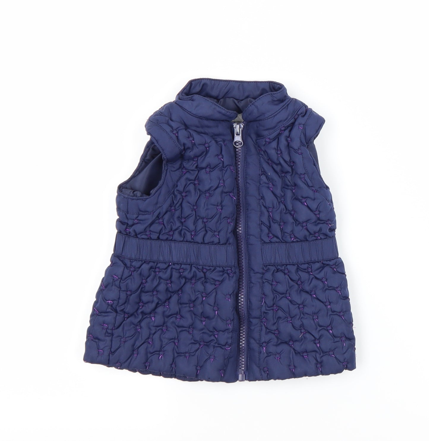 Tahari Girls Blue   Gilet Coat Size 18 Months