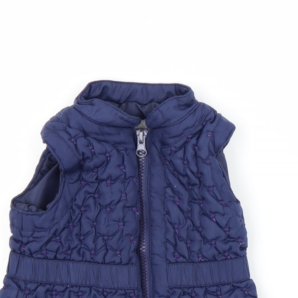 Tahari Girls Blue   Gilet Coat Size 18 Months