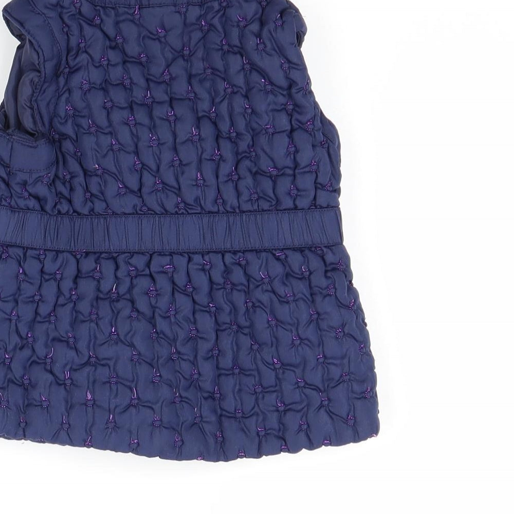 Tahari Girls Blue   Gilet Coat Size 18 Months