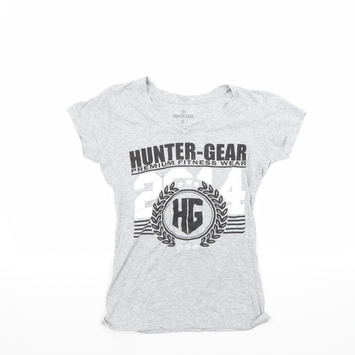 Hunter gear Womens Grey   Basic T-Shirt Size S