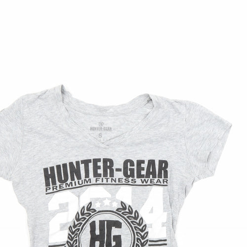 Hunter gear Womens Grey   Basic T-Shirt Size S