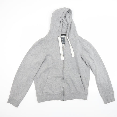 Ceader wood state Mens Grey   Full Zip Hoodie Size M