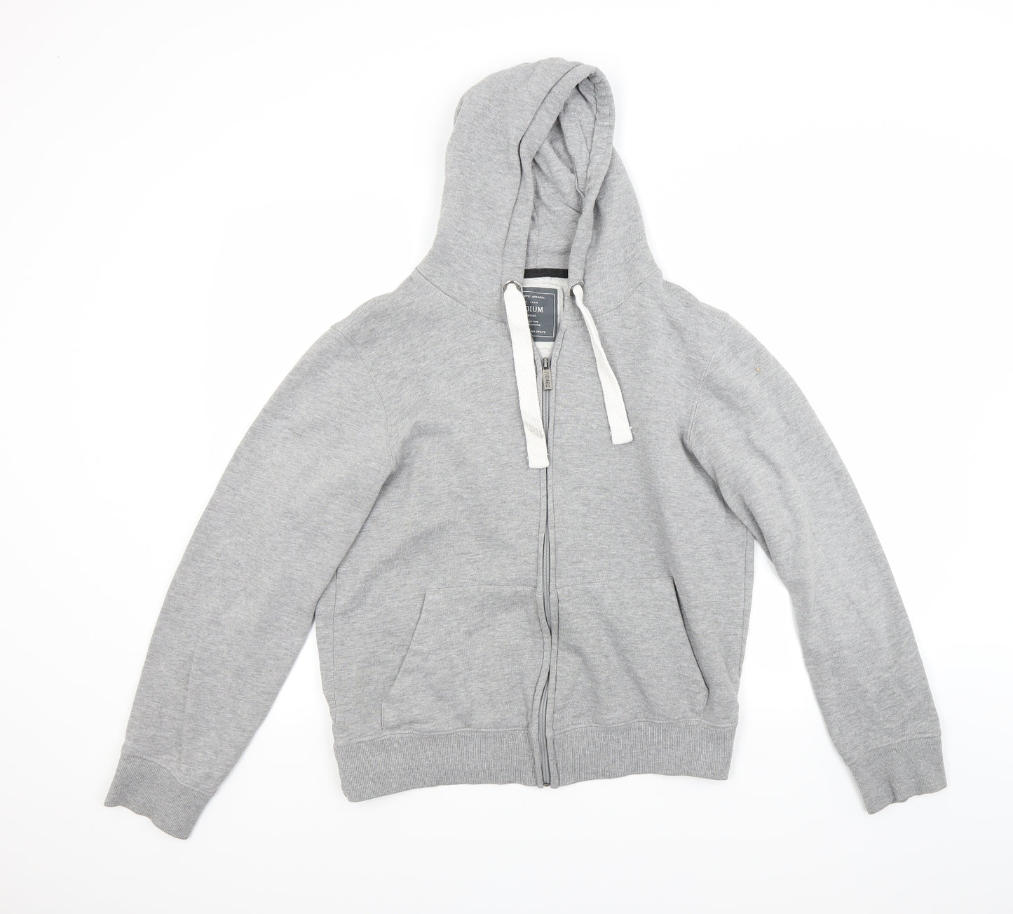 Ceader wood state Mens Grey   Full Zip Hoodie Size M