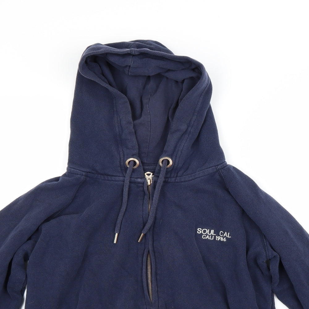 soul cal Womens Blue   Full Zip Hoodie Size 12