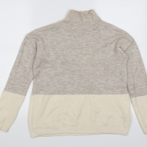 Primark Womens Beige   Pullover Jumper Size 4  - Colour Block