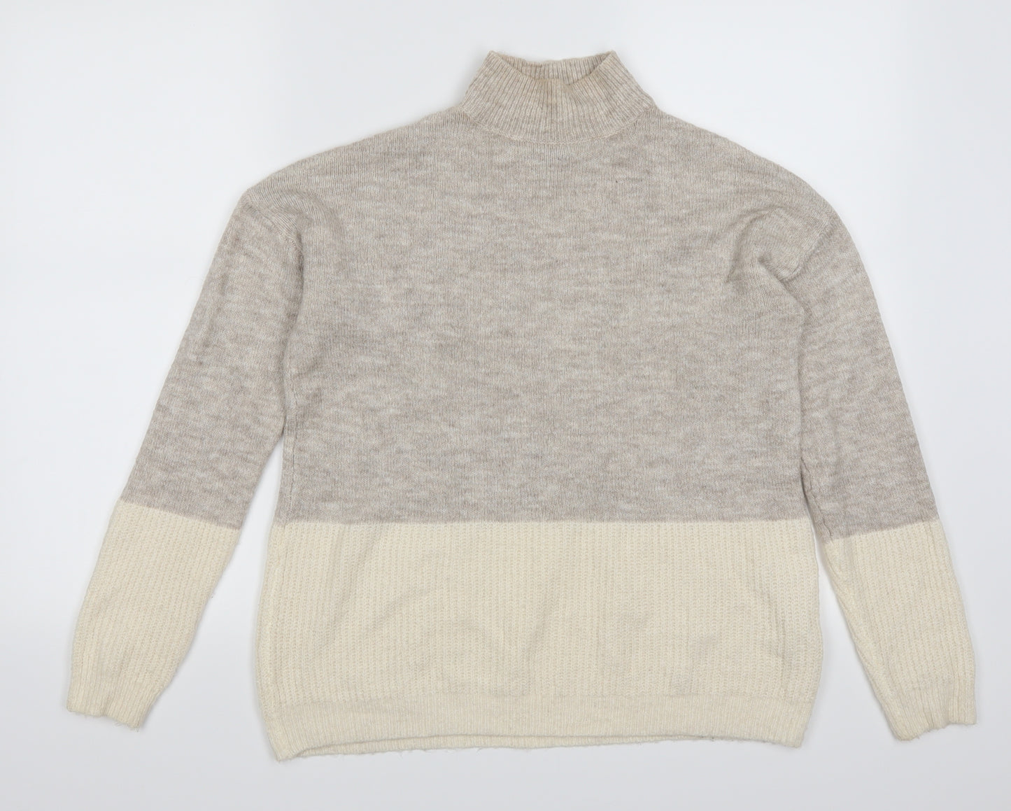 Primark Womens Beige   Pullover Jumper Size 4  - Colour Block