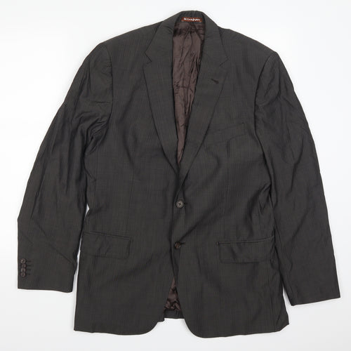 El Corte Inglés Mens Grey   Jacket Suit Jacket Size 42