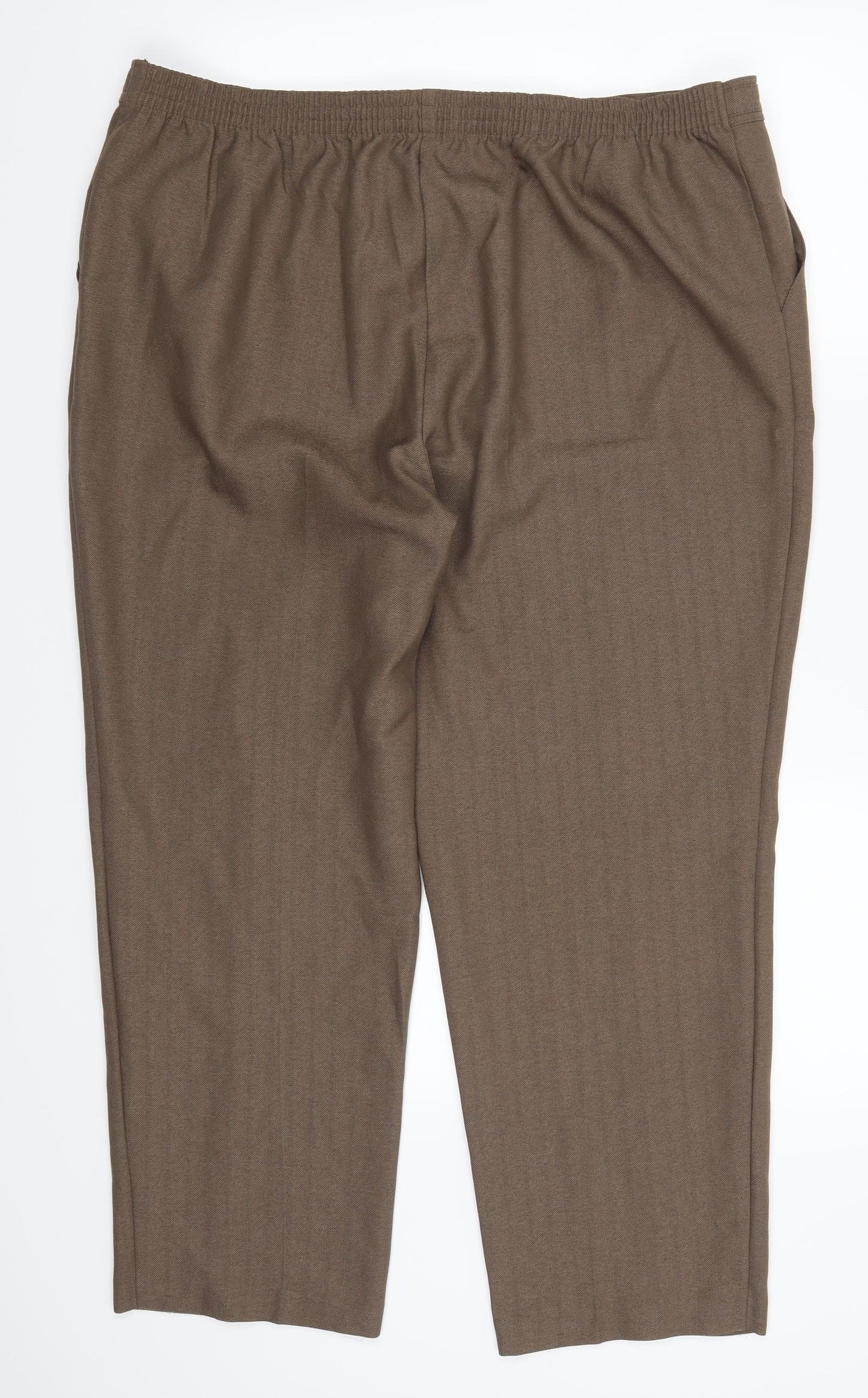 Marks and Spencer Womens Brown   Trousers  Size 18 L26 in