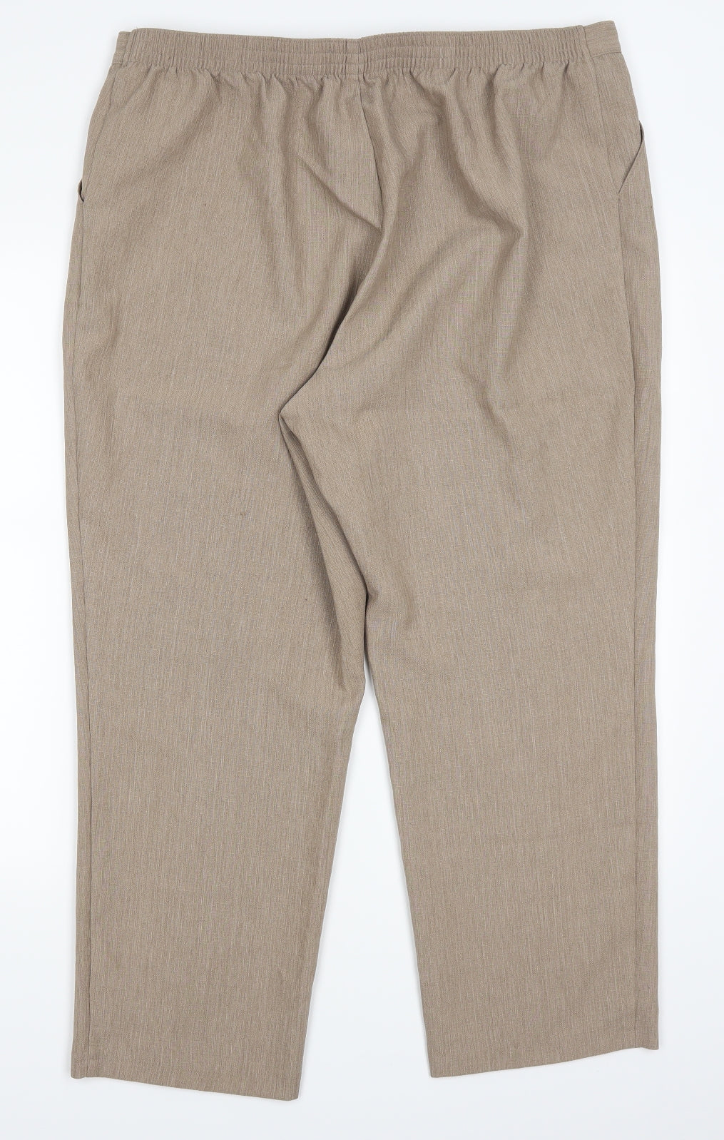 Marks and Spencer Womens Beige   Trousers  Size 18 L26 in