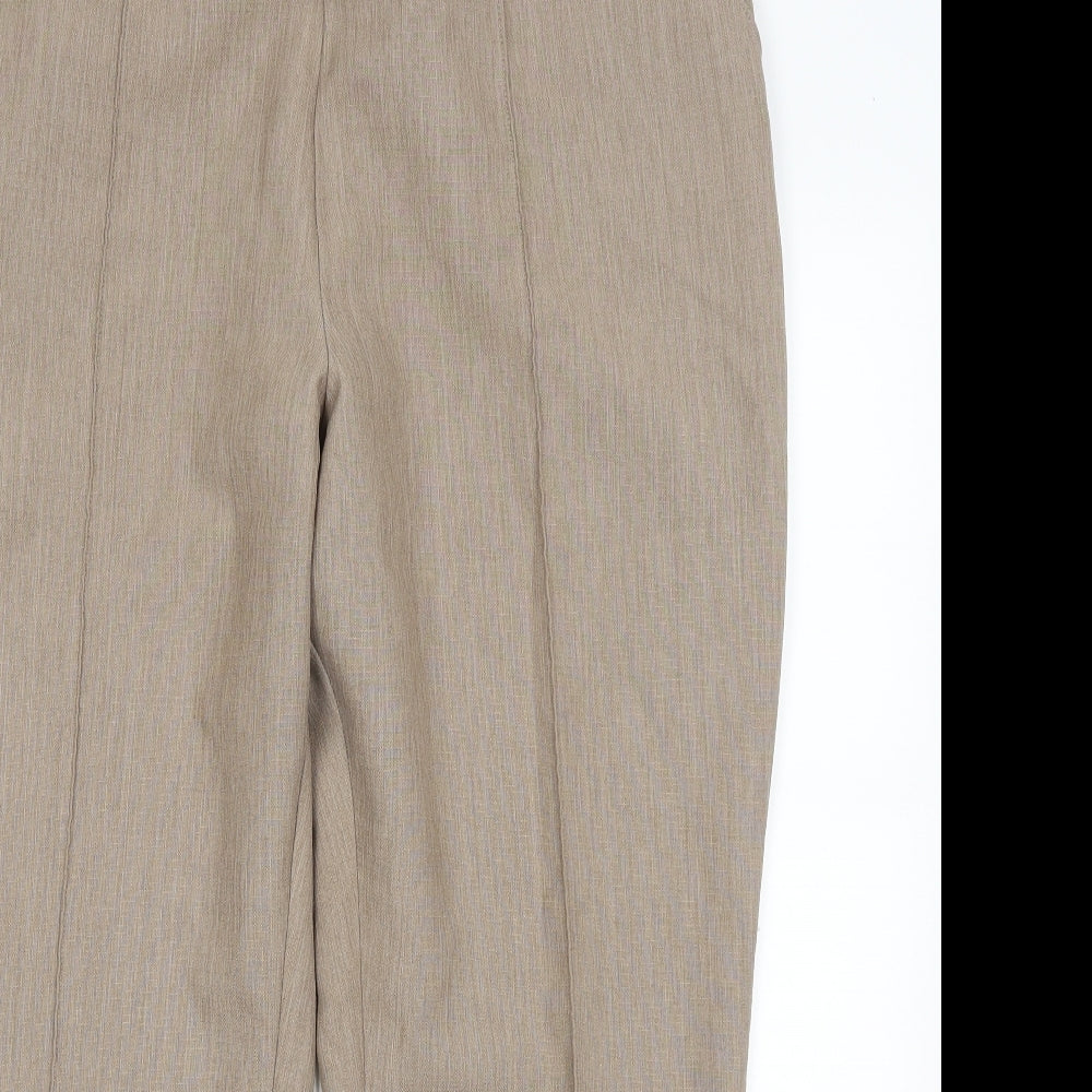 Marks and Spencer Womens Beige   Trousers  Size 18 L26 in