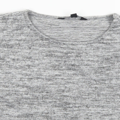 Candy Couture Girls Grey   Basic T-Shirt Size 12 Years