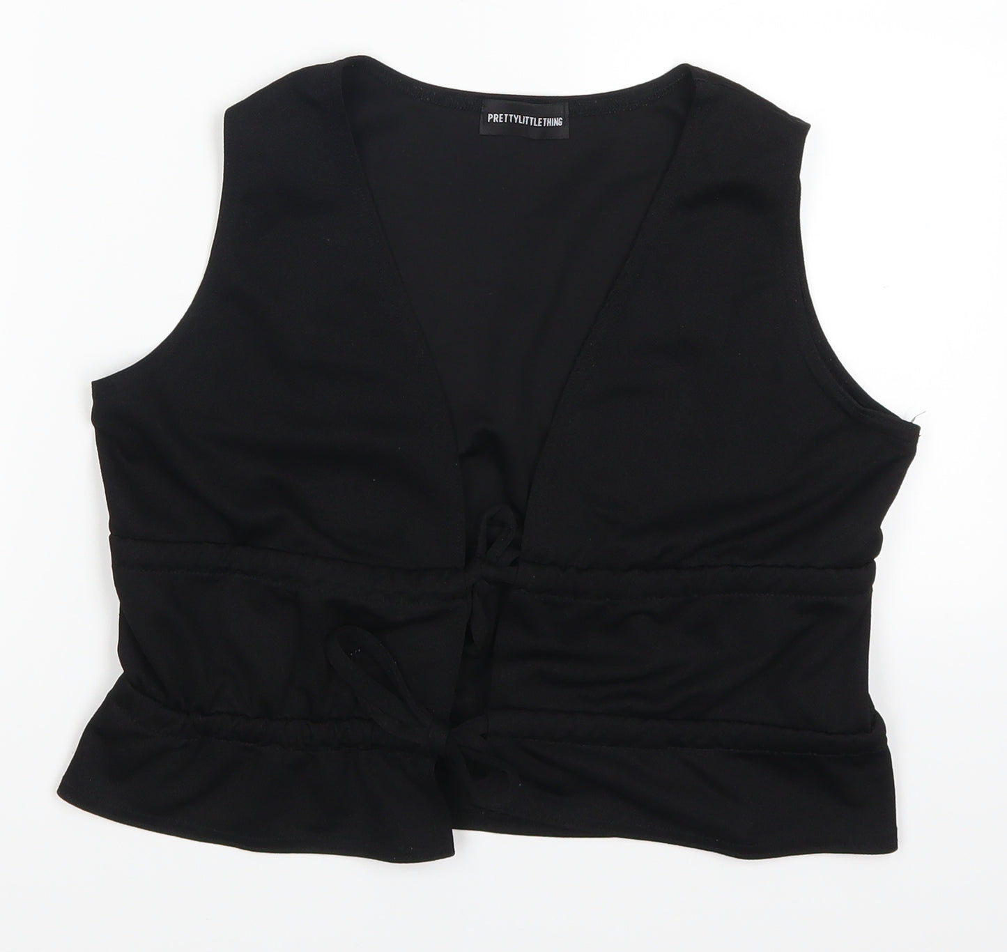 Pretty Little Thing Womens Black   Basic Tank Size 4