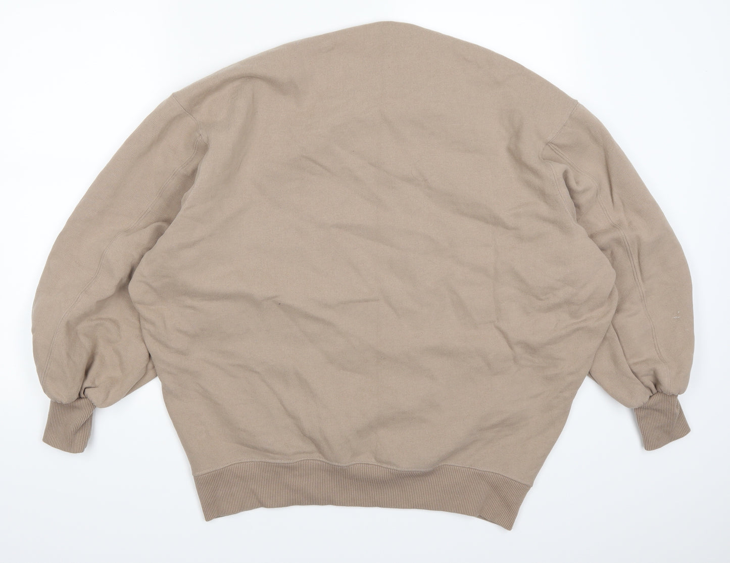 Zara Womens Beige   Pullover Sweatshirt Size S