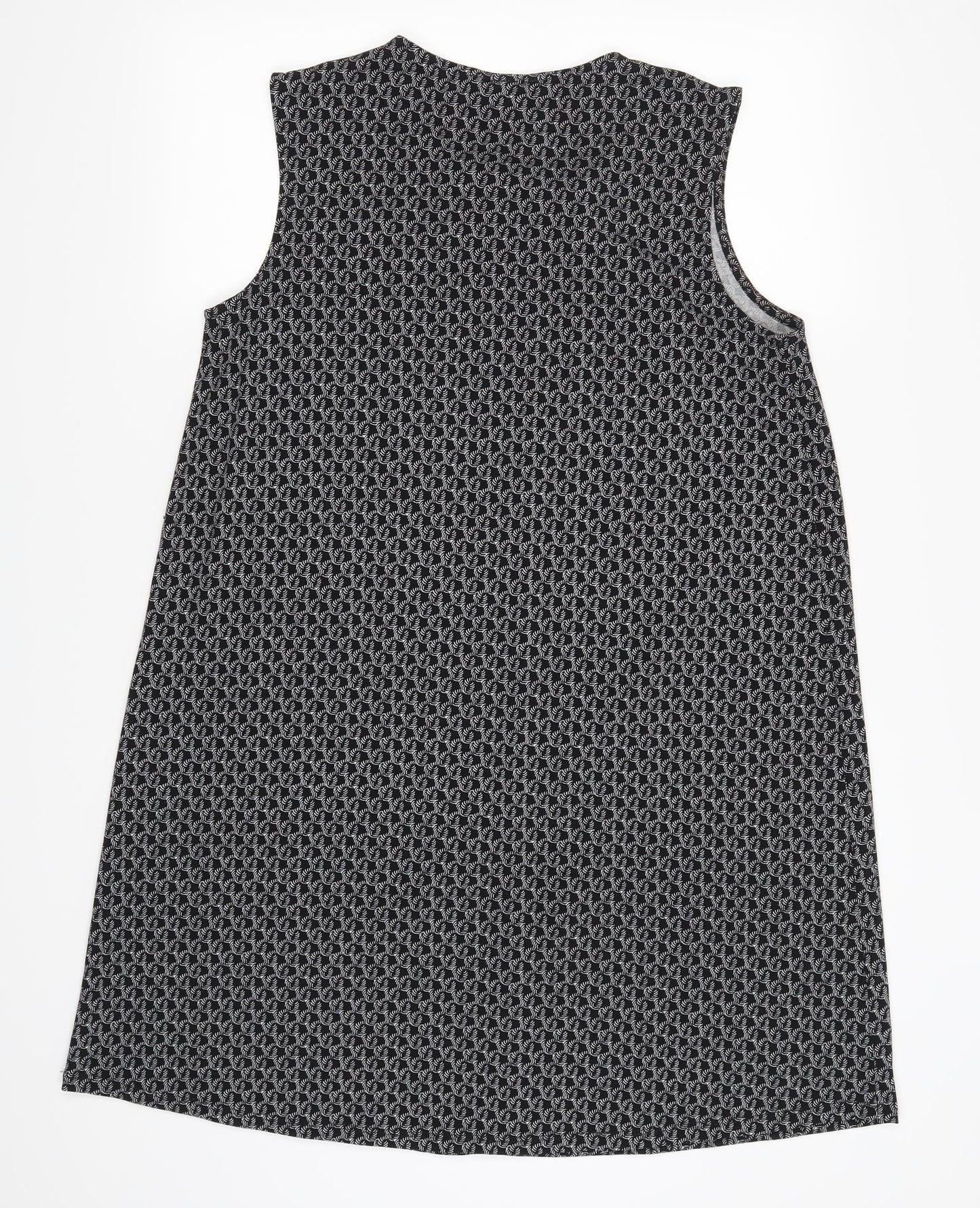H&M Womens Black Geometric  Tank Dress  Size M
